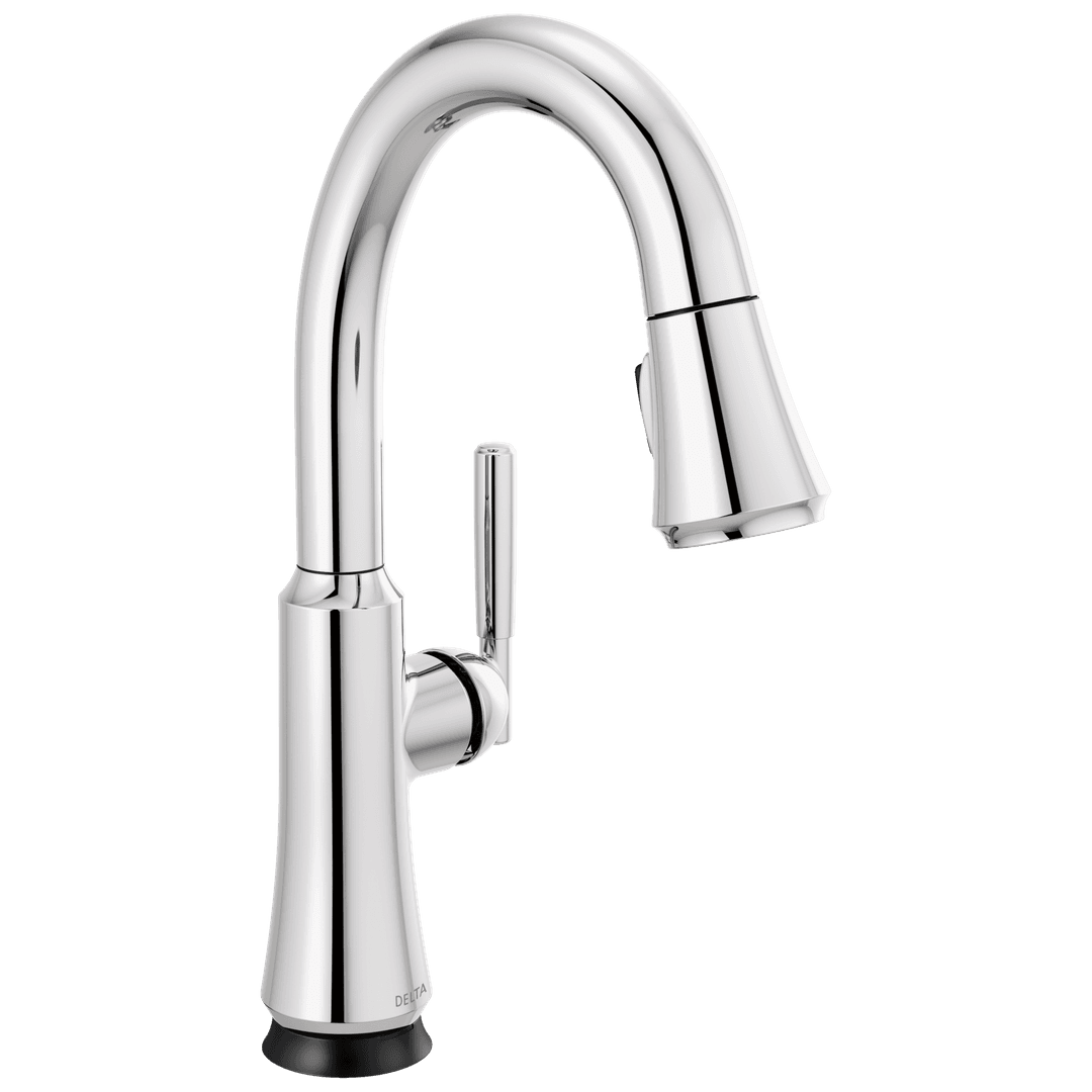CorantoE Single Handle Pull Down Bar/Prep Faucet with Touch<sub>2</sub>O Technology by Delta Faucet