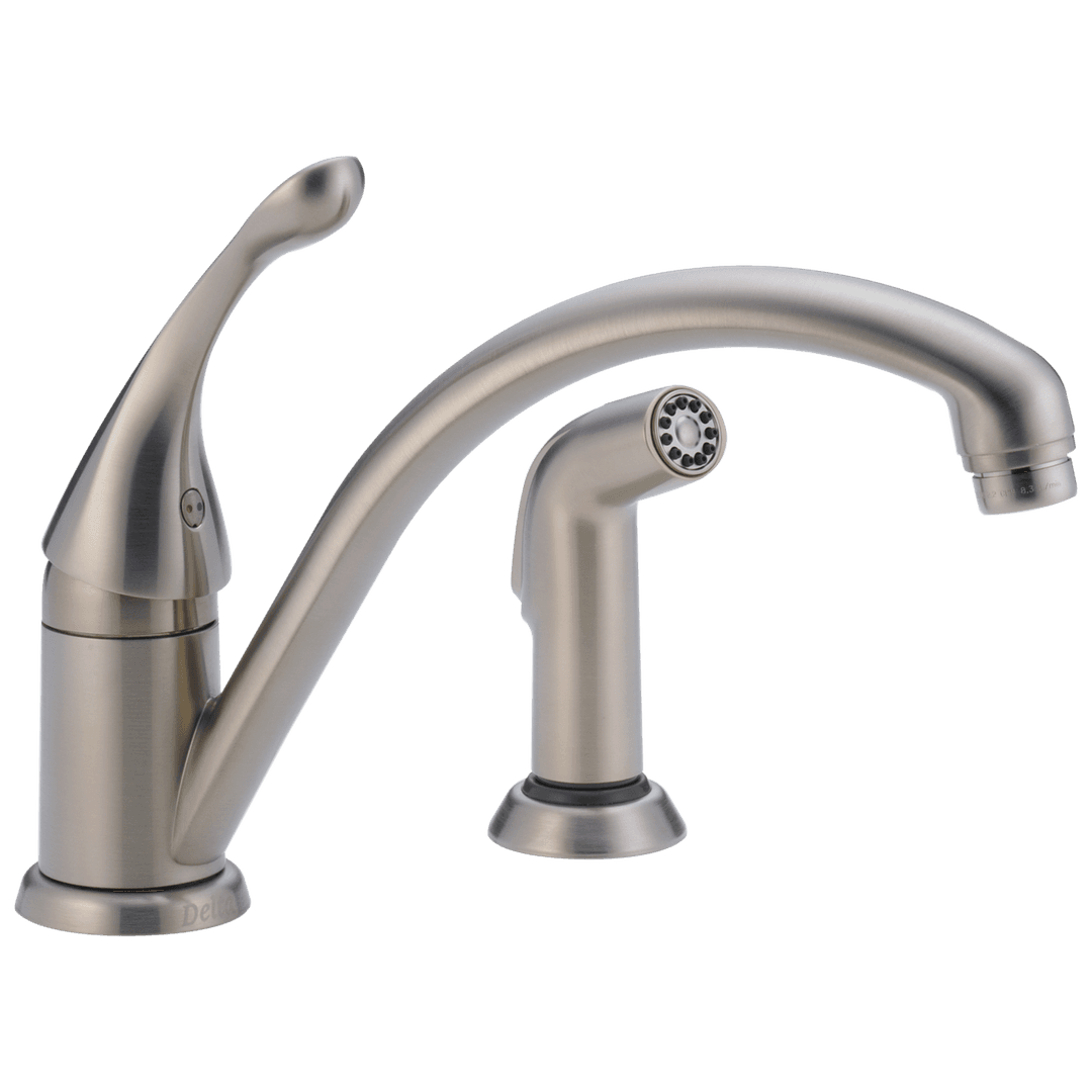CollinsE Single Handle Kitchen Faucet with Spray by Delta Faucet