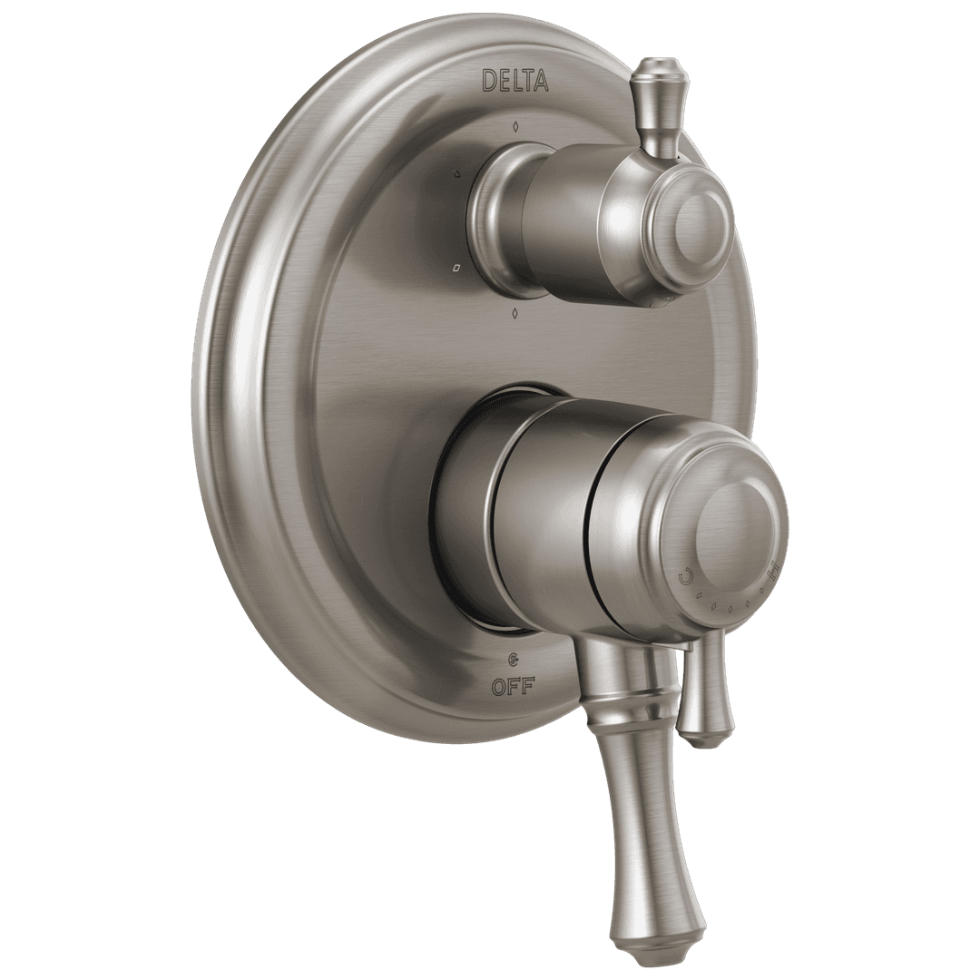 CassidyE Traditional 2-Handle Monitor 17 Series Valve Trim with 6-Setting Integrated Diverter by Delta Faucet