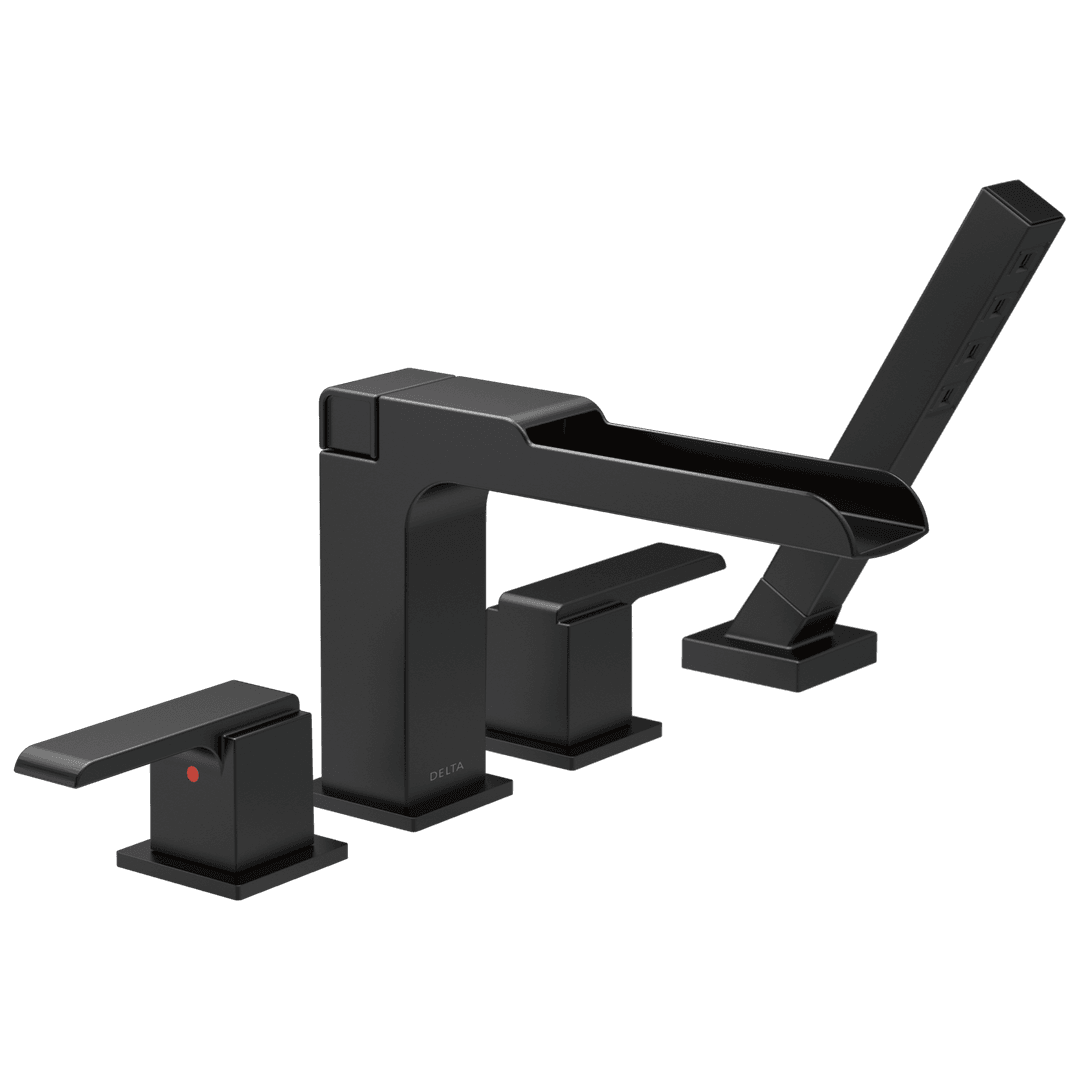 Ara Roman Tub Trim with Channel Spout and Hand Shower by Delta Faucet