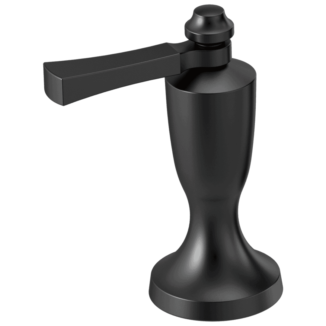 DorvalE Handle 1L-Roman Tub and WM Tub Filler - Matte Black by Delta Faucet
