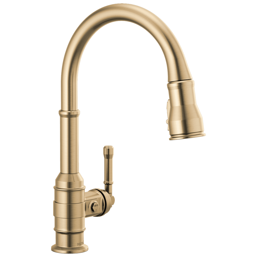 BroderickE Single Handle Pull-Down Kitchen Faucet by Delta Faucet