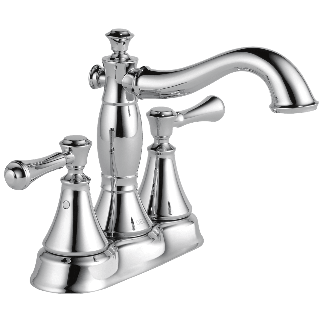 CassidyE Two Handle Centerset Bathroom Faucet - Metal Pop-Up by Delta Faucet
