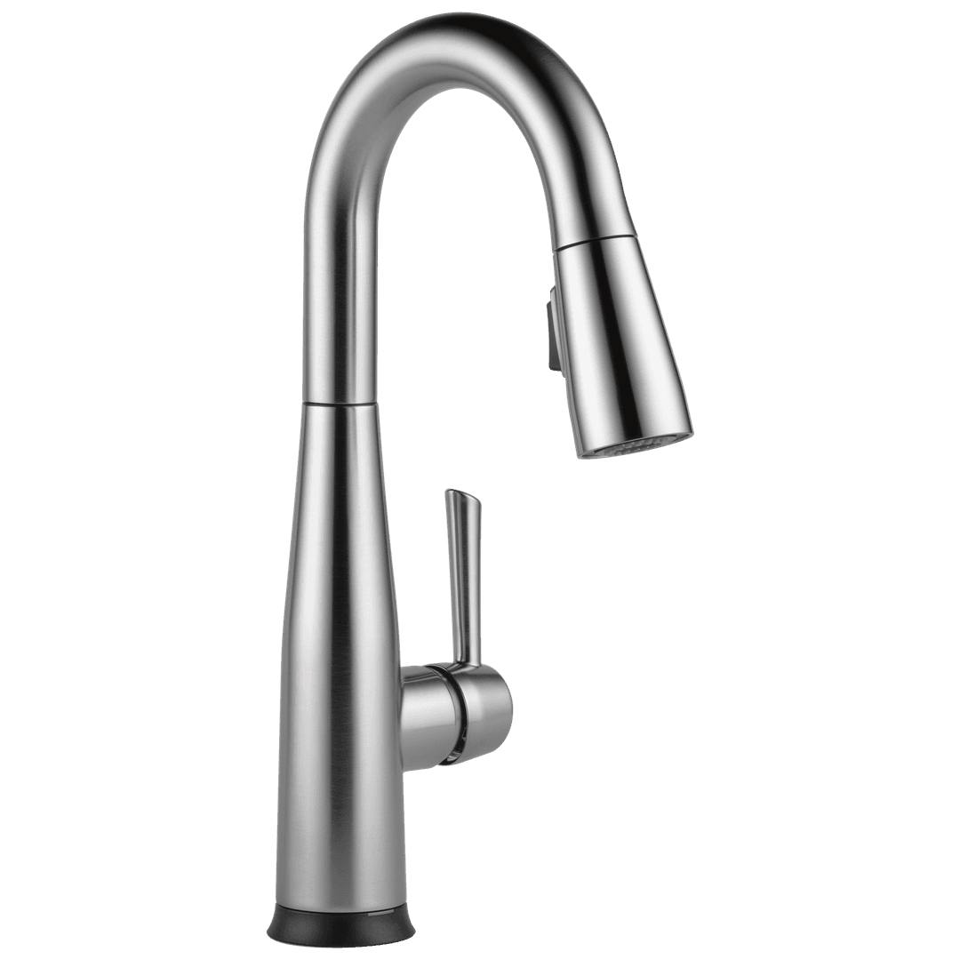 Essa Single Handle Pull-Down Bar / Prep Faucet with Touch<sub>2</sub>O Technology - Arctic Stainless by Delta Faucet