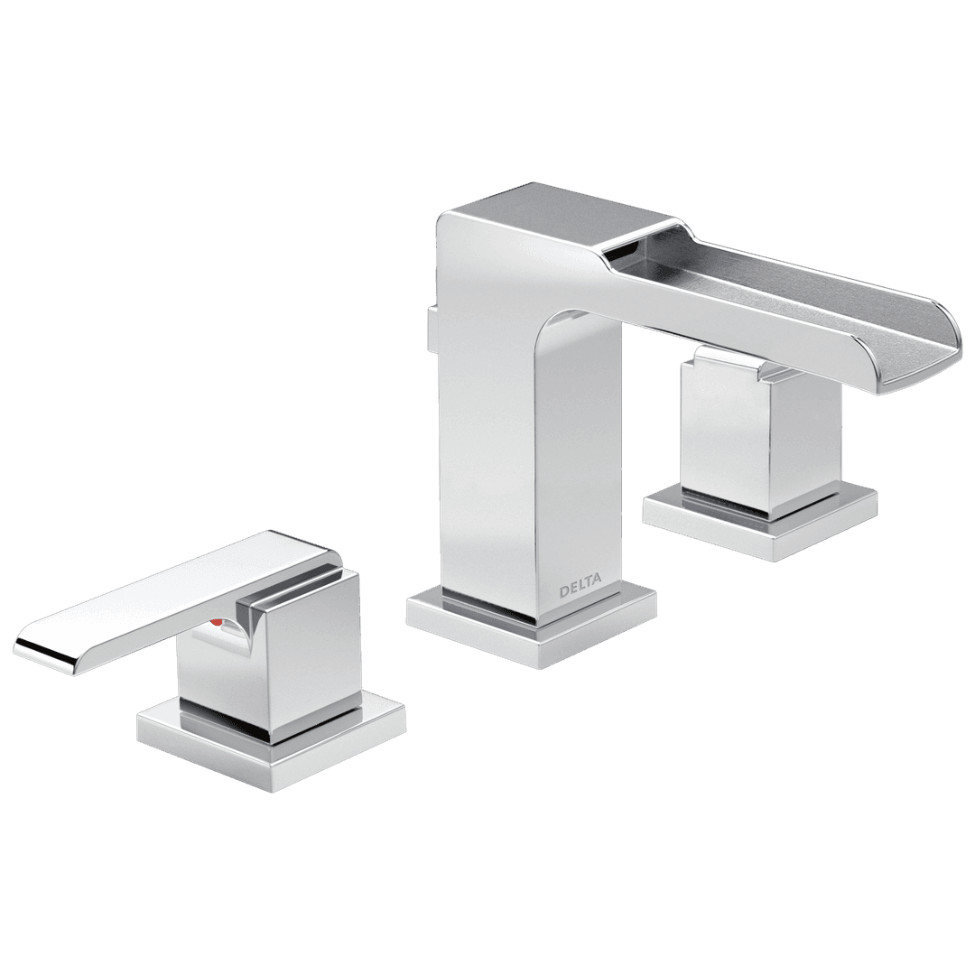 Ara Two Handle Widespread Channel Bathroom Faucet by Delta Faucet