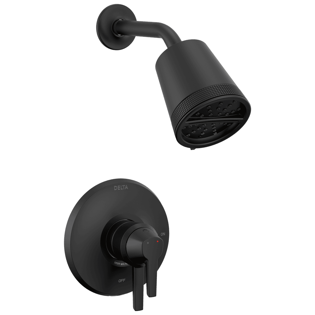 GaleonE 17 Series Shower Trim with Cylinder SH - Matte Black by Delta Faucet