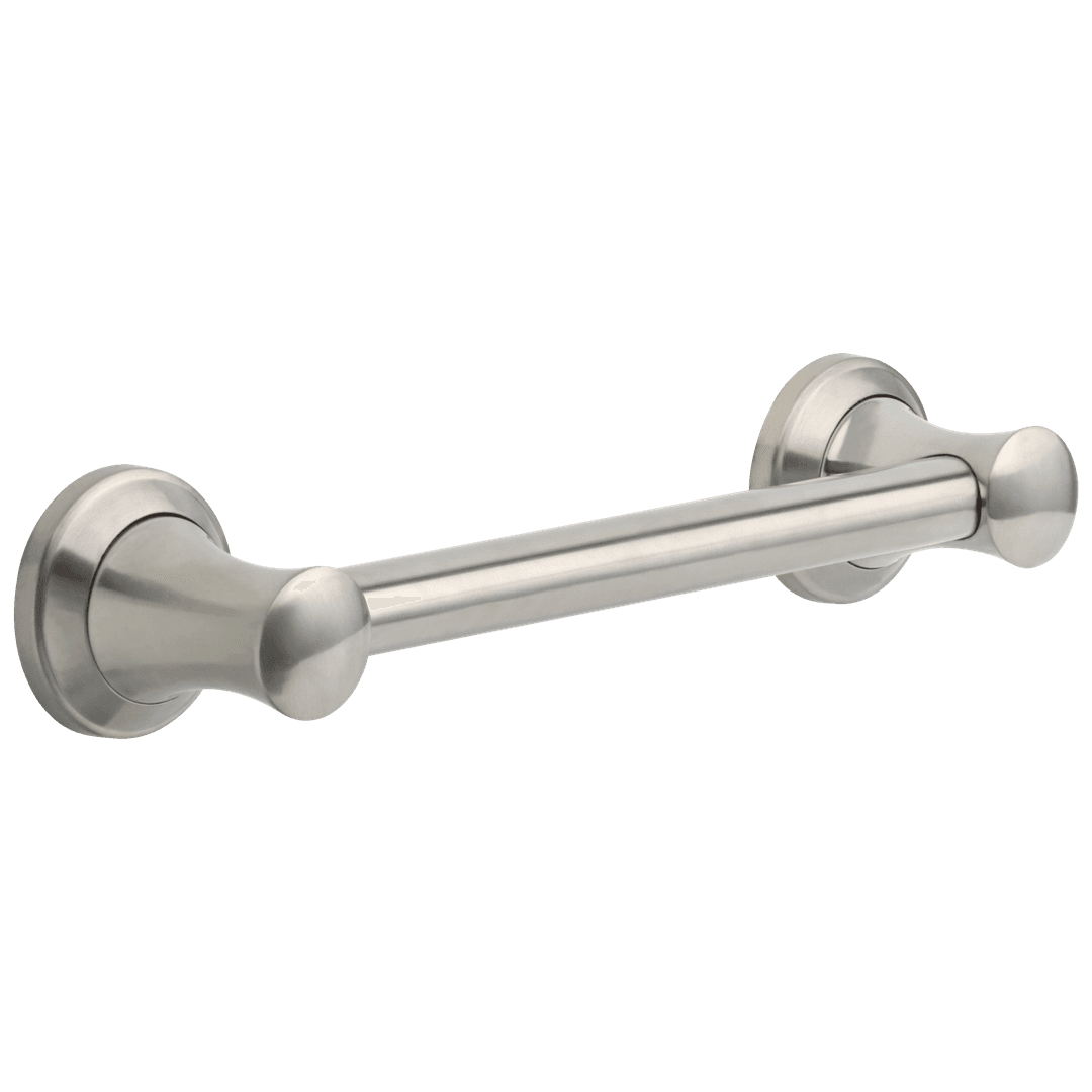 BathSafety 12'' Transitional Decorative ADA Grab Bar by Delta Faucet