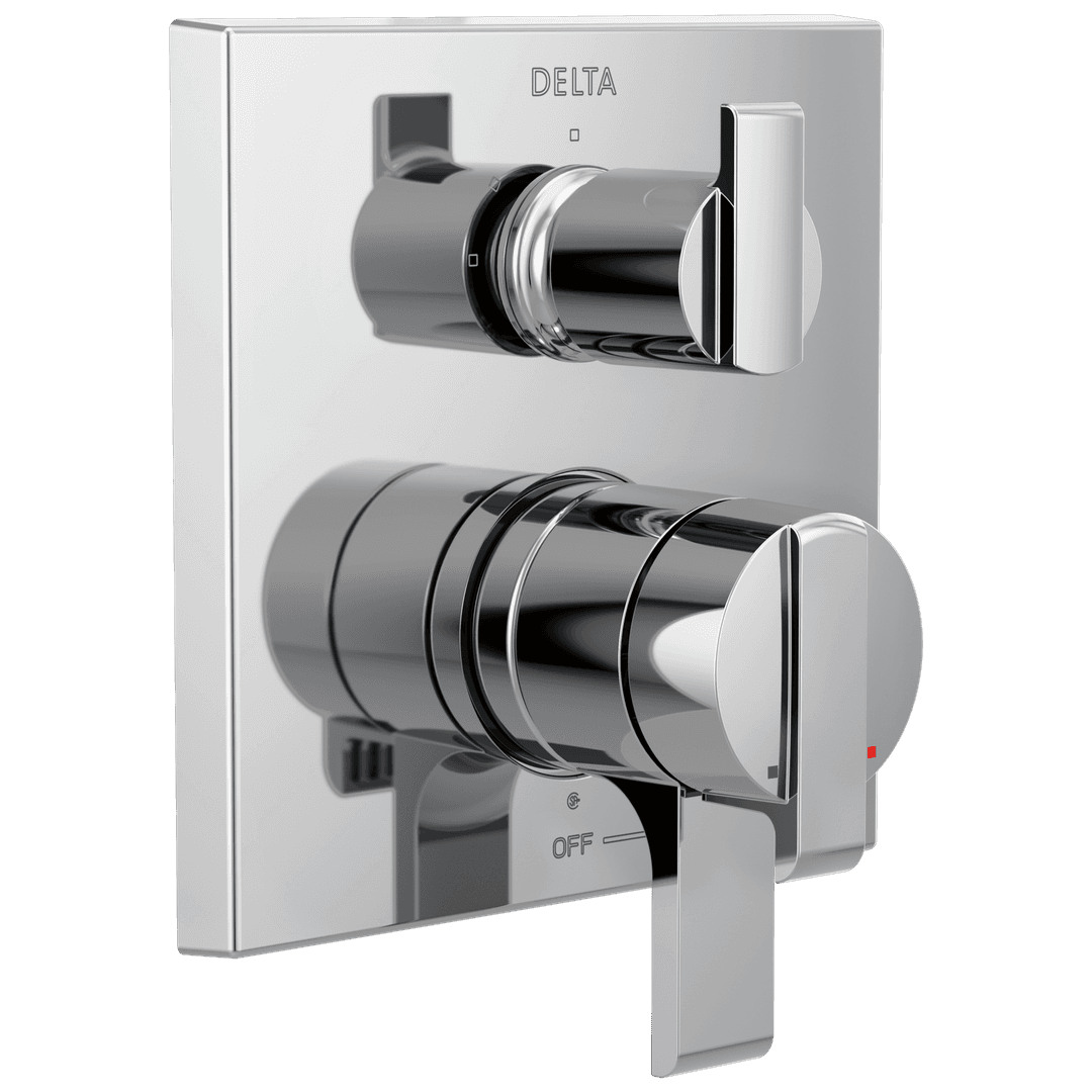 Ara Angular Modern Monitor 17 Series Valve Trim with 3-Setting Integrated Diverter by Delta Faucet