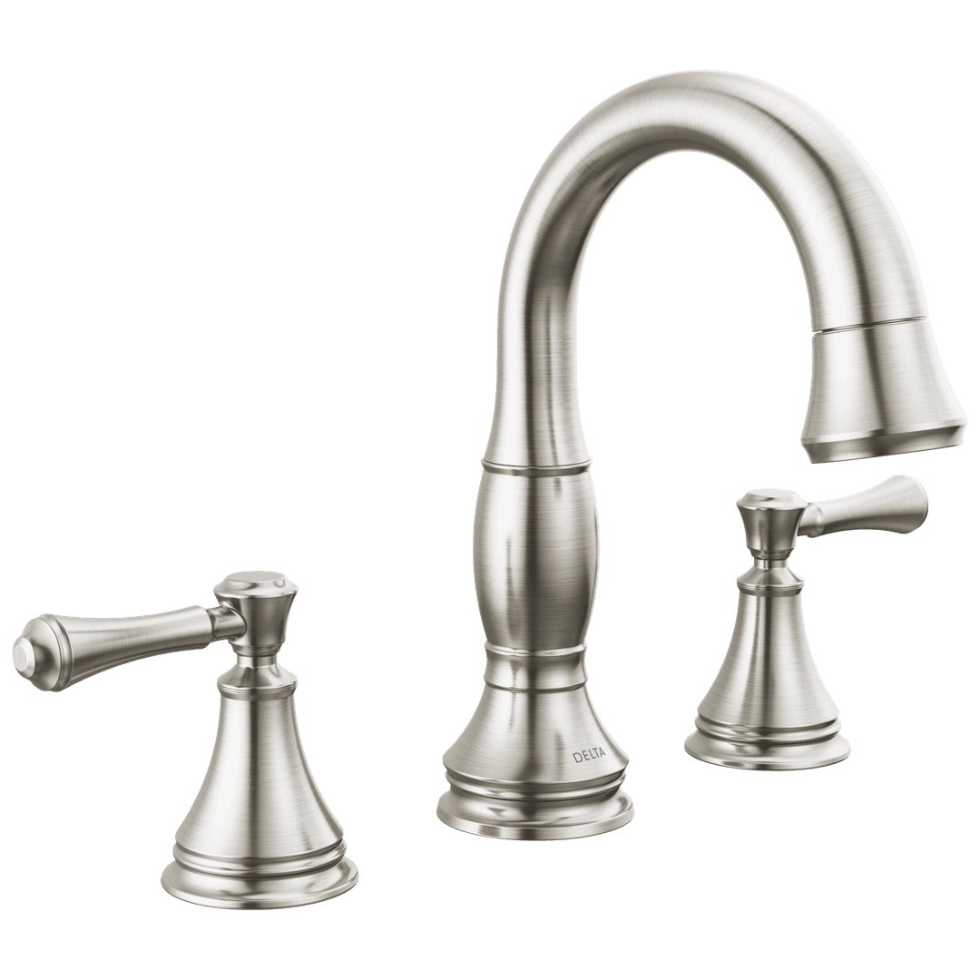 CassidyE Two Handle Widespread Pull Down Bathroom Faucet by Delta Faucet