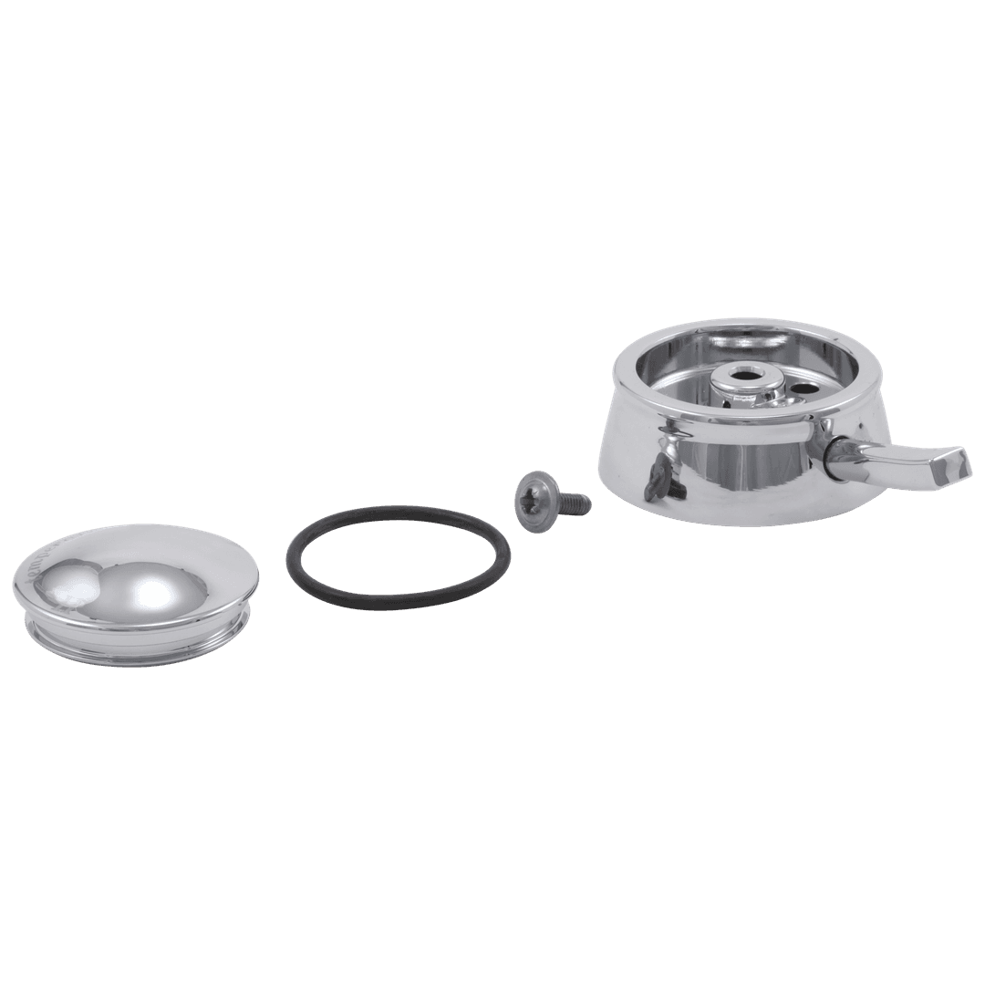 DrydenE Temperature Knob, Cover & Screw - Chrome by Delta Faucet