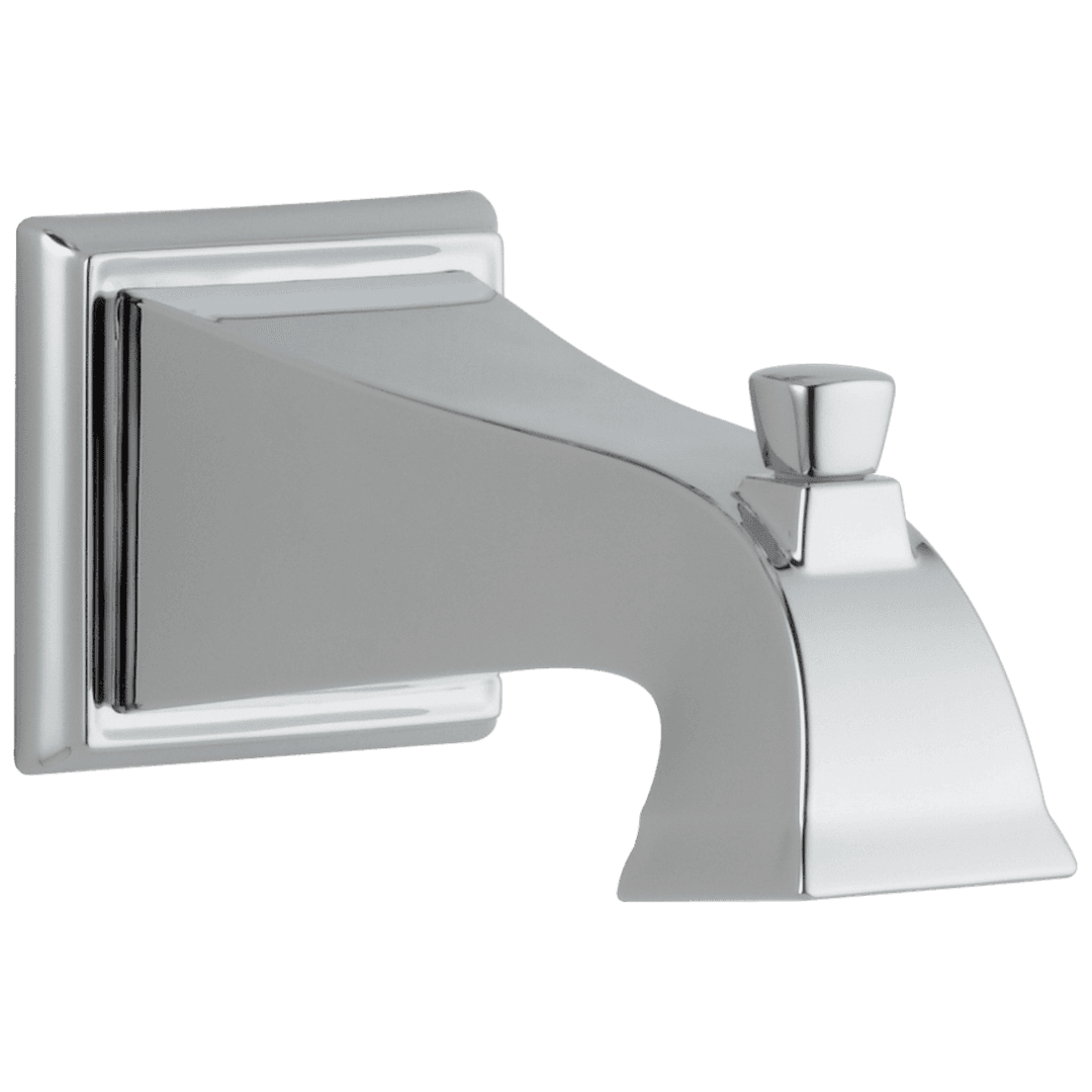 DrydenE Tub Spout - Non-Diverter - Chrome by Delta Faucet