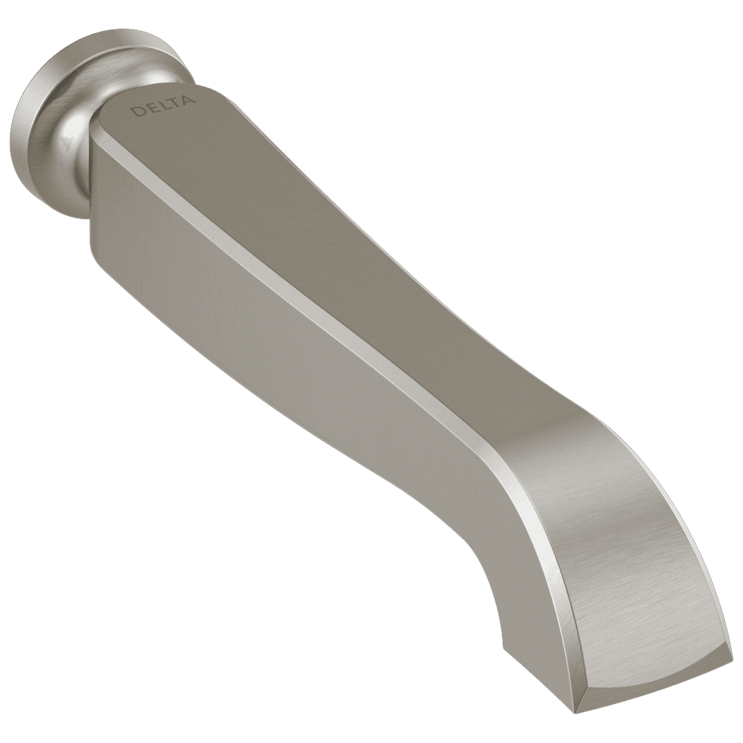 DorvalE Two Handle Wall Mount Tub Filler - Less Handles - Stainless by Delta Faucet