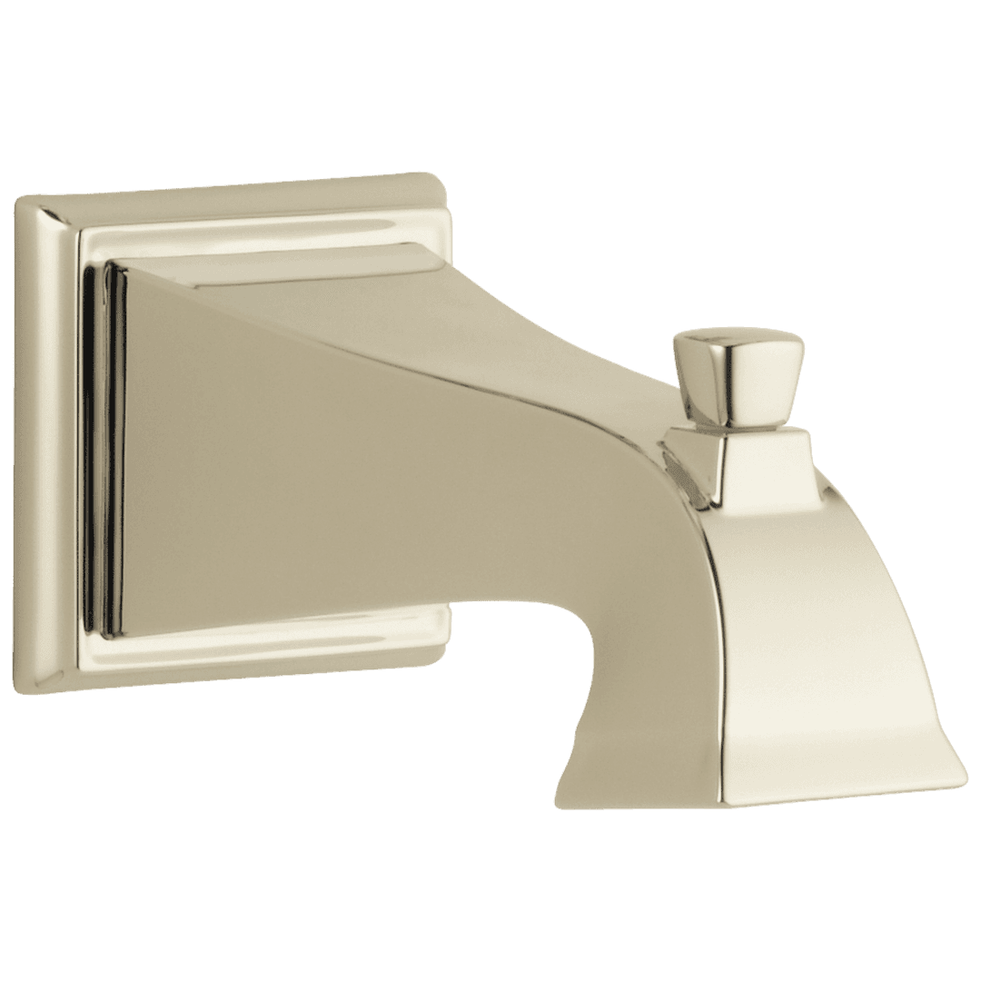 DrydenE Tub Spout - Pull-Up Diverter - Polished Nickel by Delta Faucet