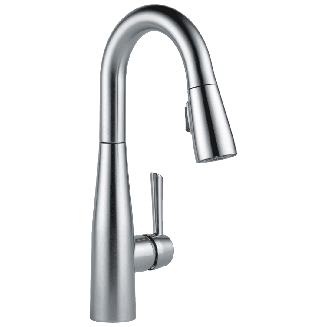Essa Single Handle Pull-Down Bar / Prep Faucet - Arctic Stainless by Delta Faucet