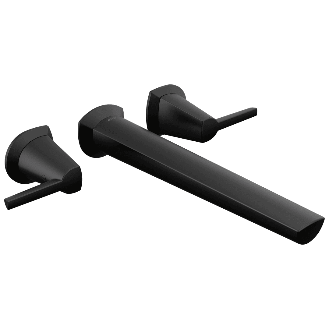 GaleonE Wall Mount Tub Filler - Matte Black by Delta Faucet