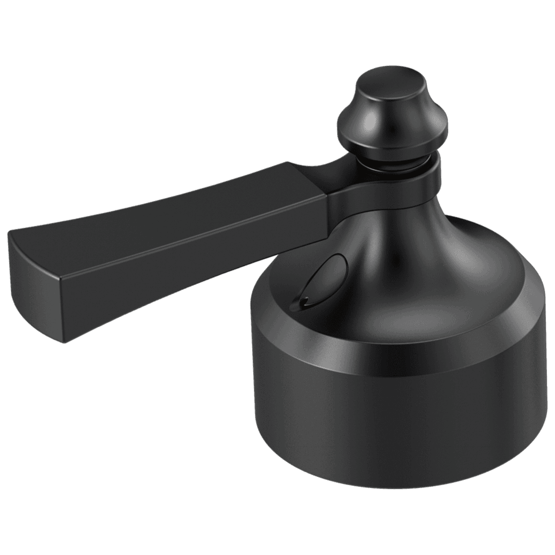 DorvalE Metal Lever Handle Set - 2H Bathroom - Matte Black by Delta Faucet
