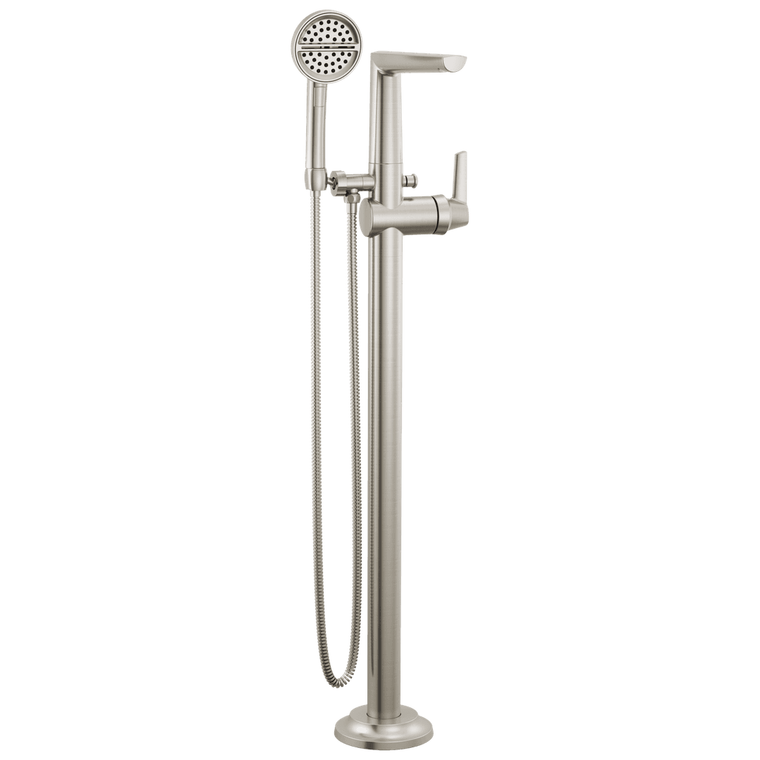 Delta Faucet Galeone Free Standing Tub Filler - Lumicoat - Stainless by Delta Faucet