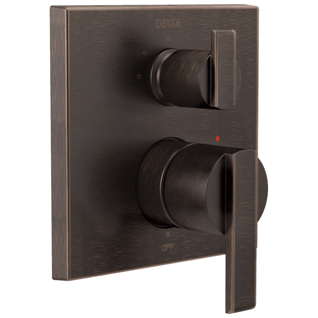 Ara Angular Modern Monitor 14 Series Valve Trim with 3-Setting Integrated Diverter by Delta Faucet