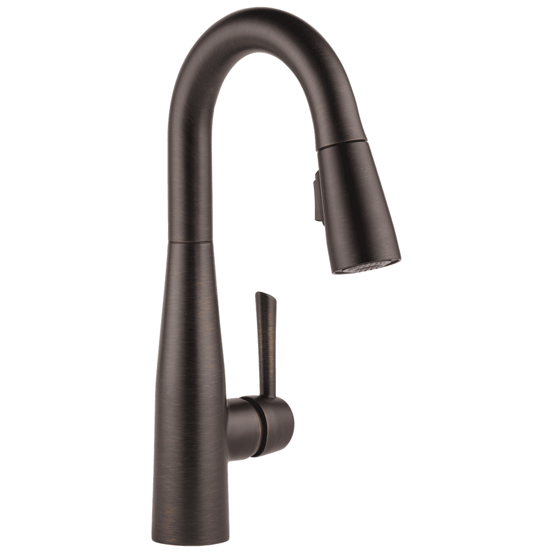 Essa Single Handle Pull-Down Bar / Prep Faucet - Venetian Bronze by Delta Faucet
