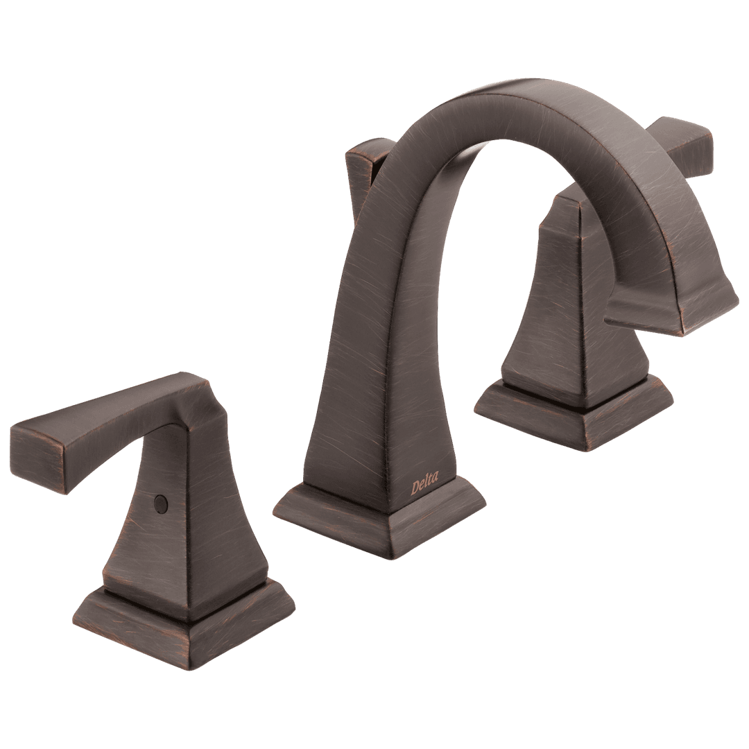 DrydenE Two Handle Widespread Bathroom Faucet - Venetian Bronze by Delta Faucet