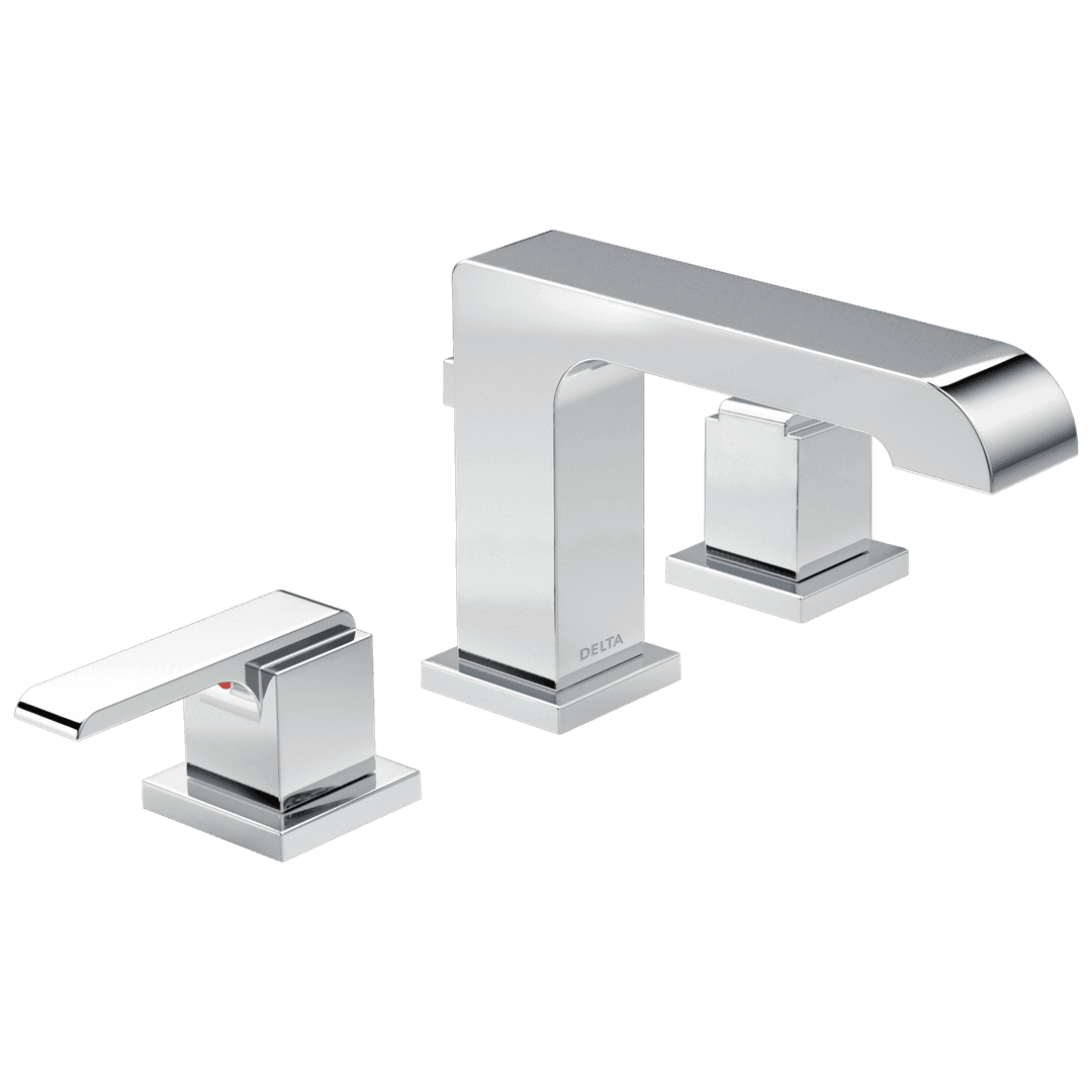 Ara Two Handle Widespread Bathroom Faucet by Delta Faucet