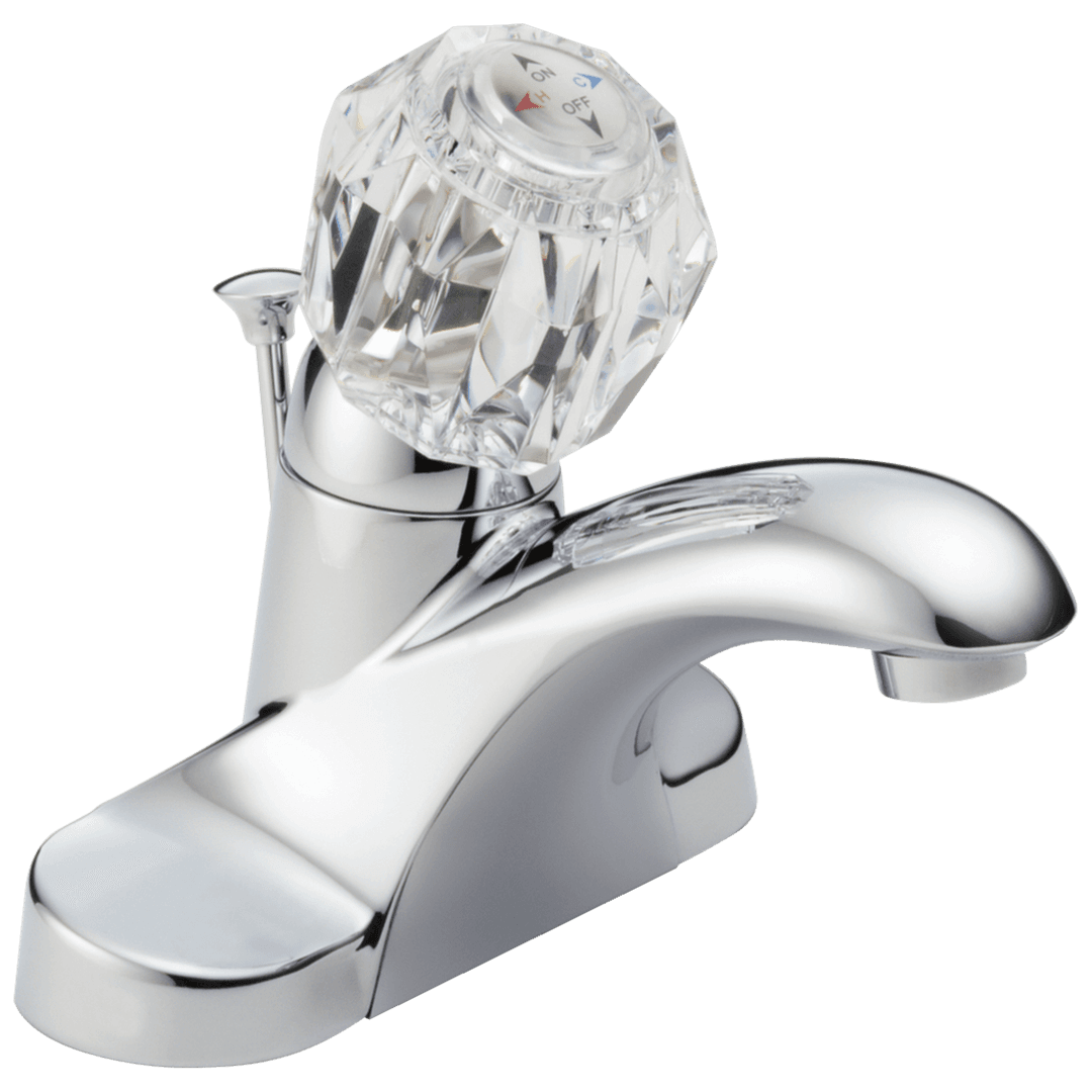 Foundations Single Handle Centerset Bathroom Faucet - Chrome by Delta Faucet