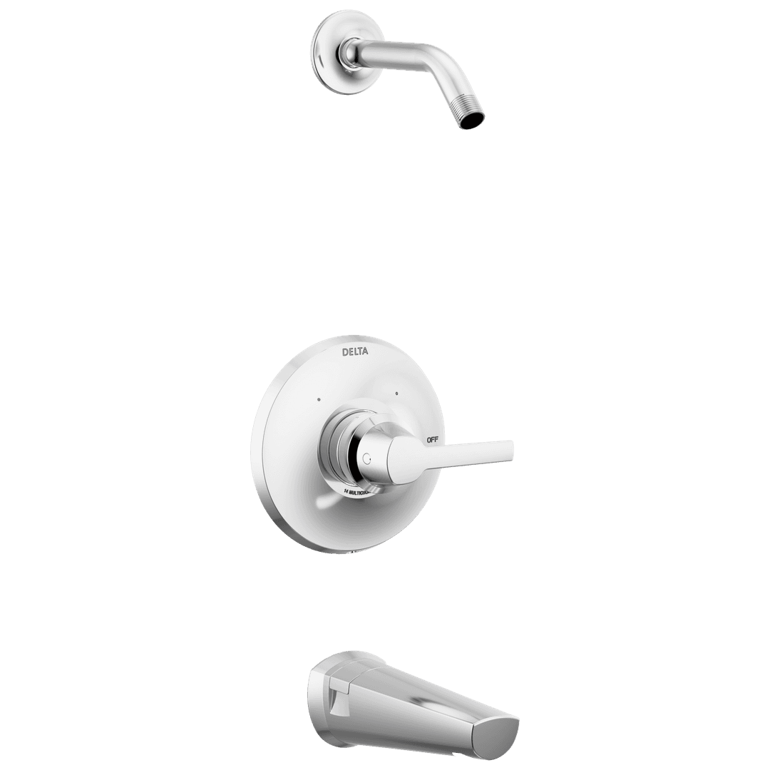 GaleonE 14 Series Tub & Shower Trim - Less Head - Lumicoat Chrome by Delta Faucet