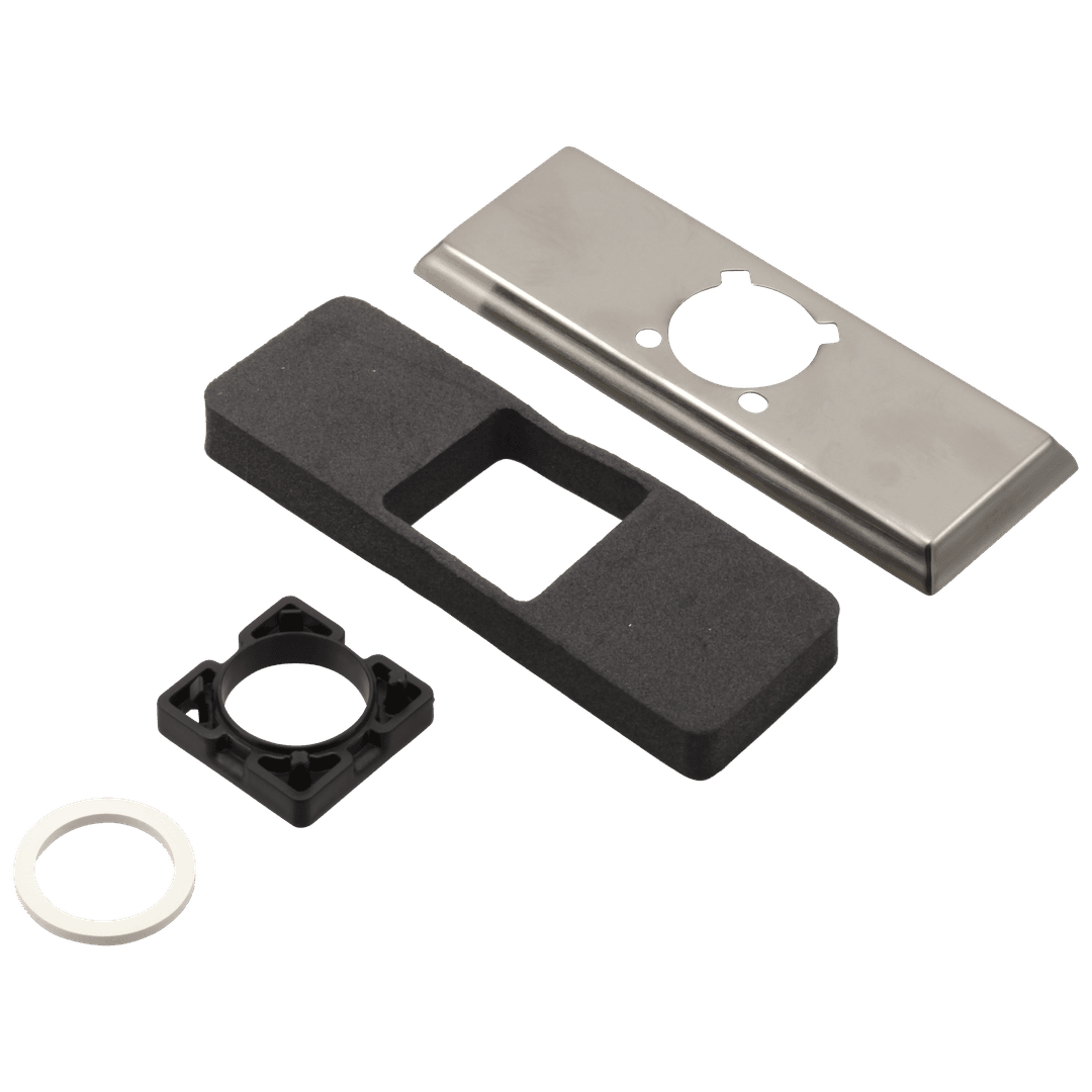 DrydenE Escutcheon - 3 Hole - 1H Bathroom - Stainless by Delta Faucet