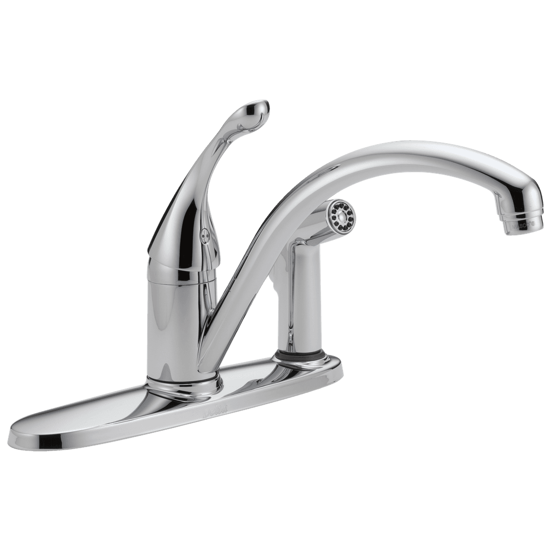 CollinsE Single Handle Kitchen Faucet with Integral Spray by Delta Faucet