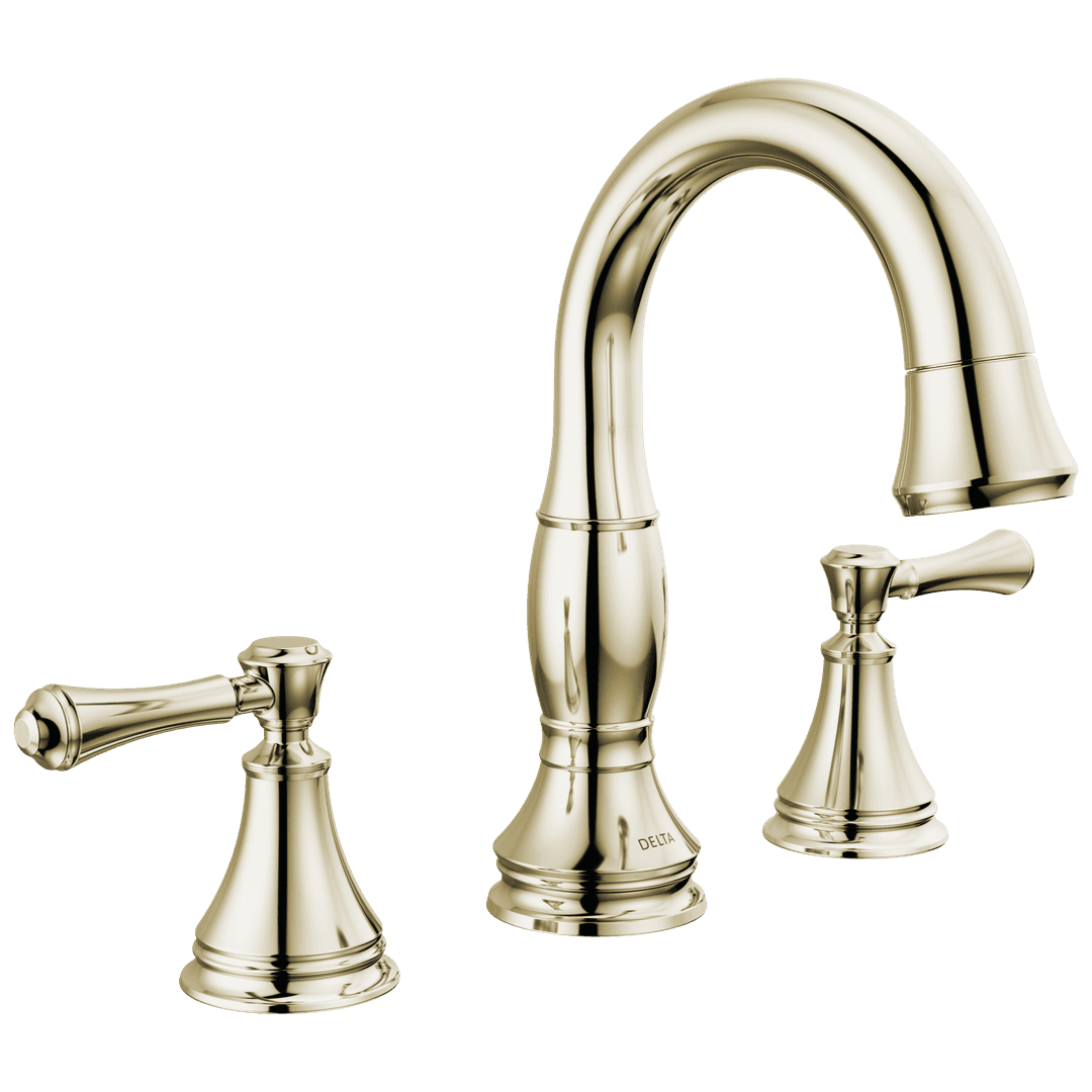 CassidyE Two Handle Widespread Pull Down Bathroom Faucet by Delta Faucet