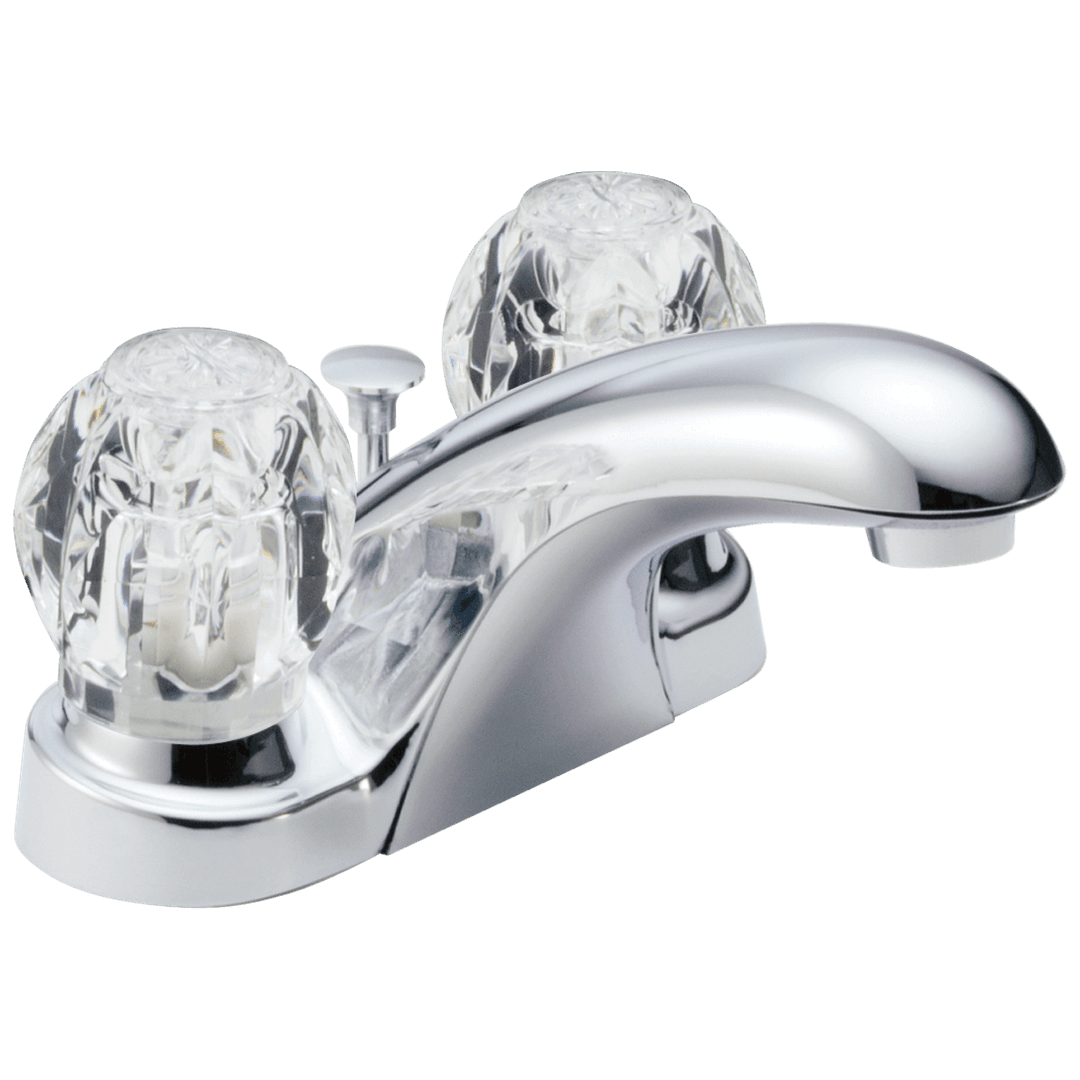 Foundations Two Handle Centerset Bathroom Faucet - Chrome by Delta Faucet