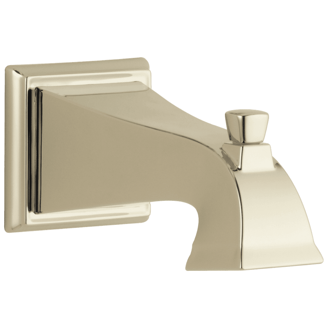 DrydenE Tub Spout - Non-Diverter - Polished Nickel by Delta Faucet