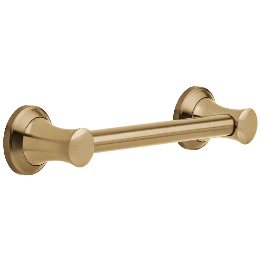 BathSafety 12'' Transitional Decorative ADA Grab Bar by Delta Faucet