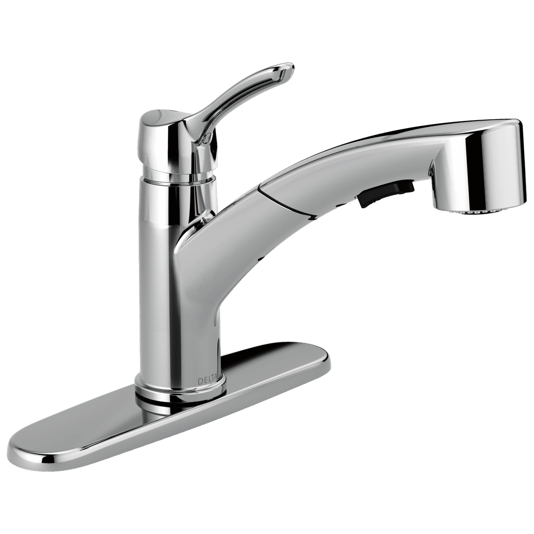 CollinsE Single Handle Pull-Out Kitchen Faucet by Delta Faucet