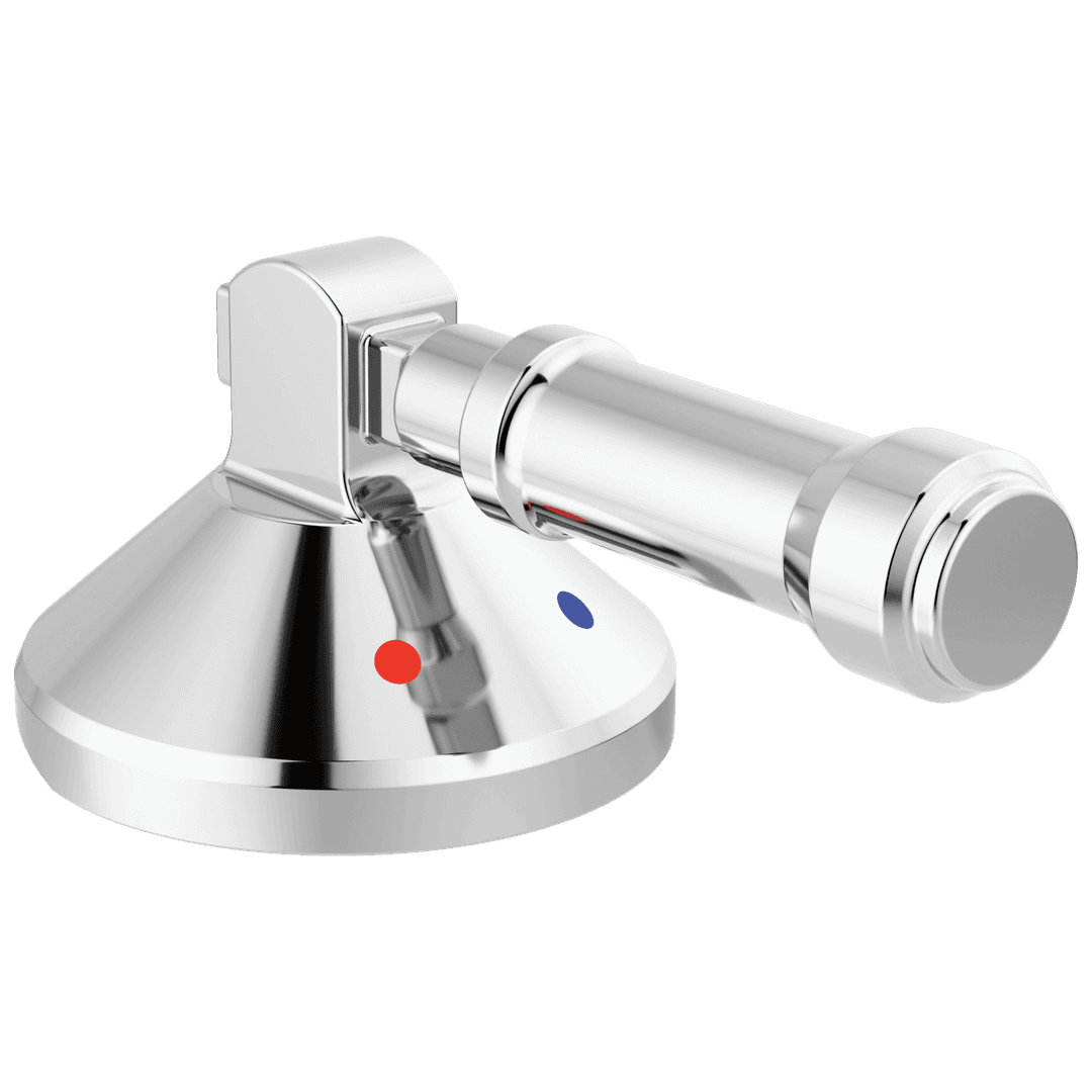 BroderickE 3-Hole Roman Tub w/Hand Shower - Handle Kit-Level by Delta Faucet