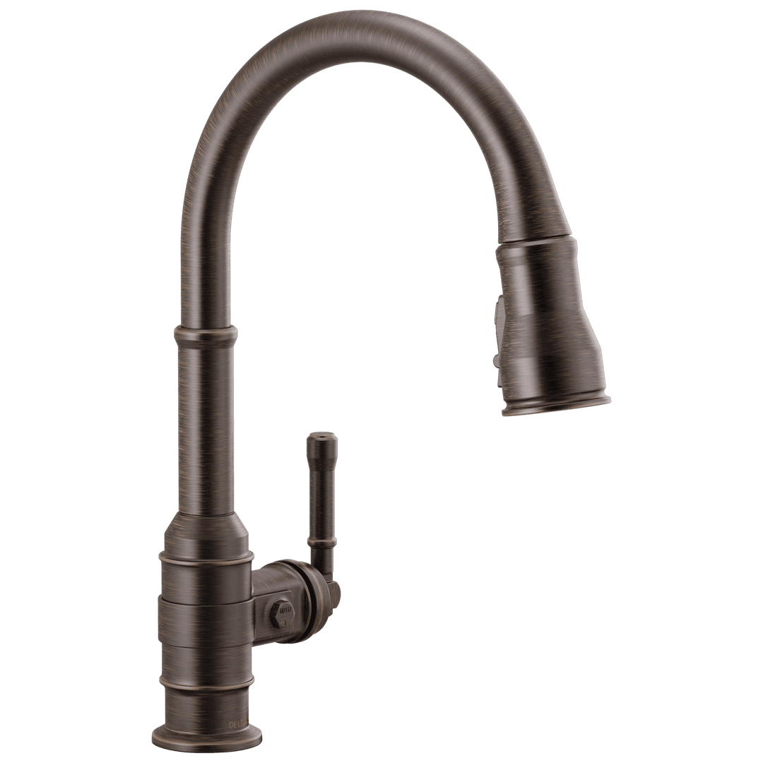 BroderickE Single Handle Pull-Down Kitchen Faucet by Delta Faucet