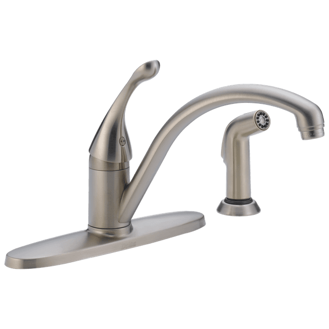CollinsE Single Handle Kitchen Faucet with Spray