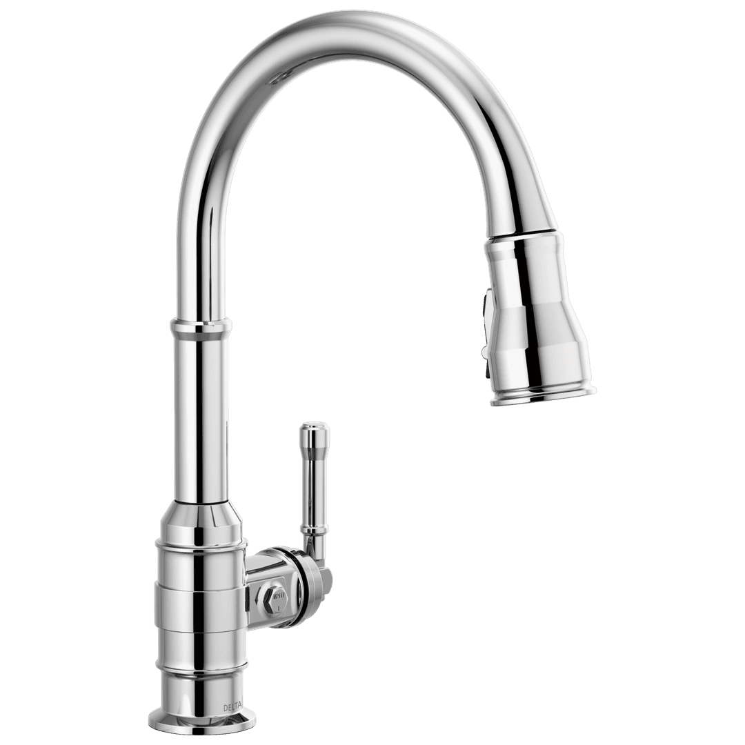 BroderickE Single Handle Pull-Down Kitchen Faucet by Delta Faucet