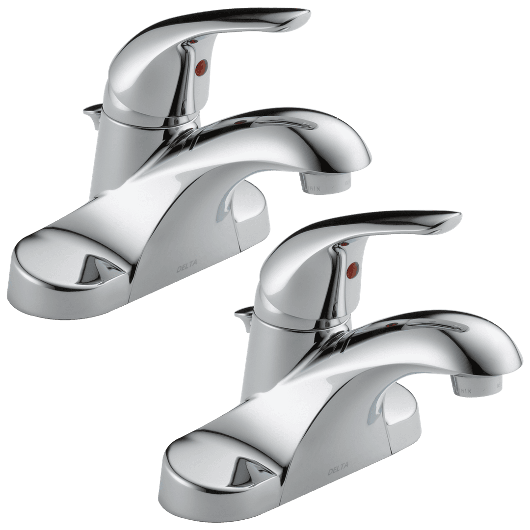 Foundations Single Handle Centerset Bathroom Faucet - Chrome by Delta Faucet