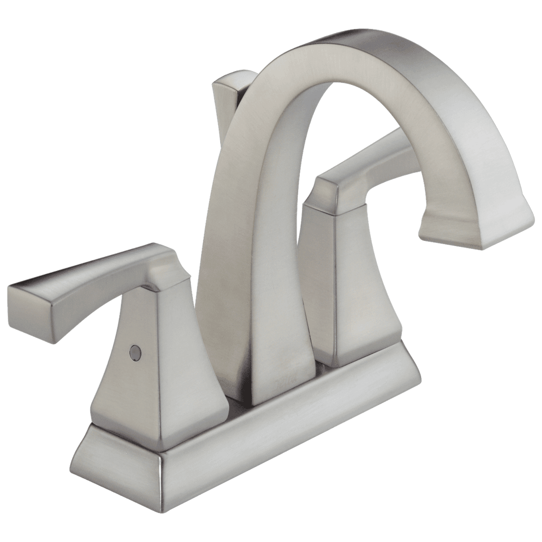 DrydenE Two Handle Centerset Bathroom Faucet - Stainless by Delta Faucet