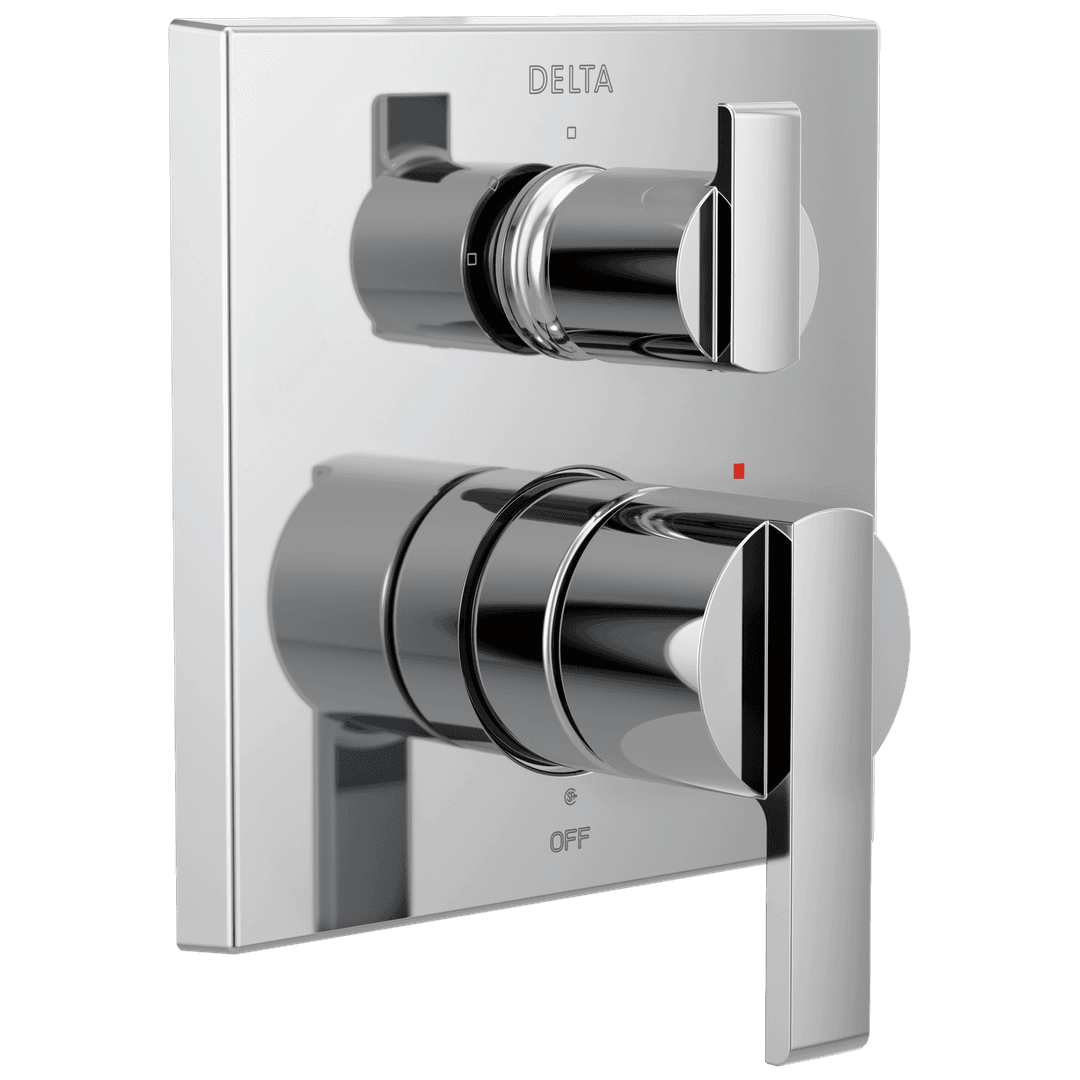 Ara Angular Modern Monitor 14 Series Valve Trim with 3-Setting Integrated Diverter by Delta Faucet