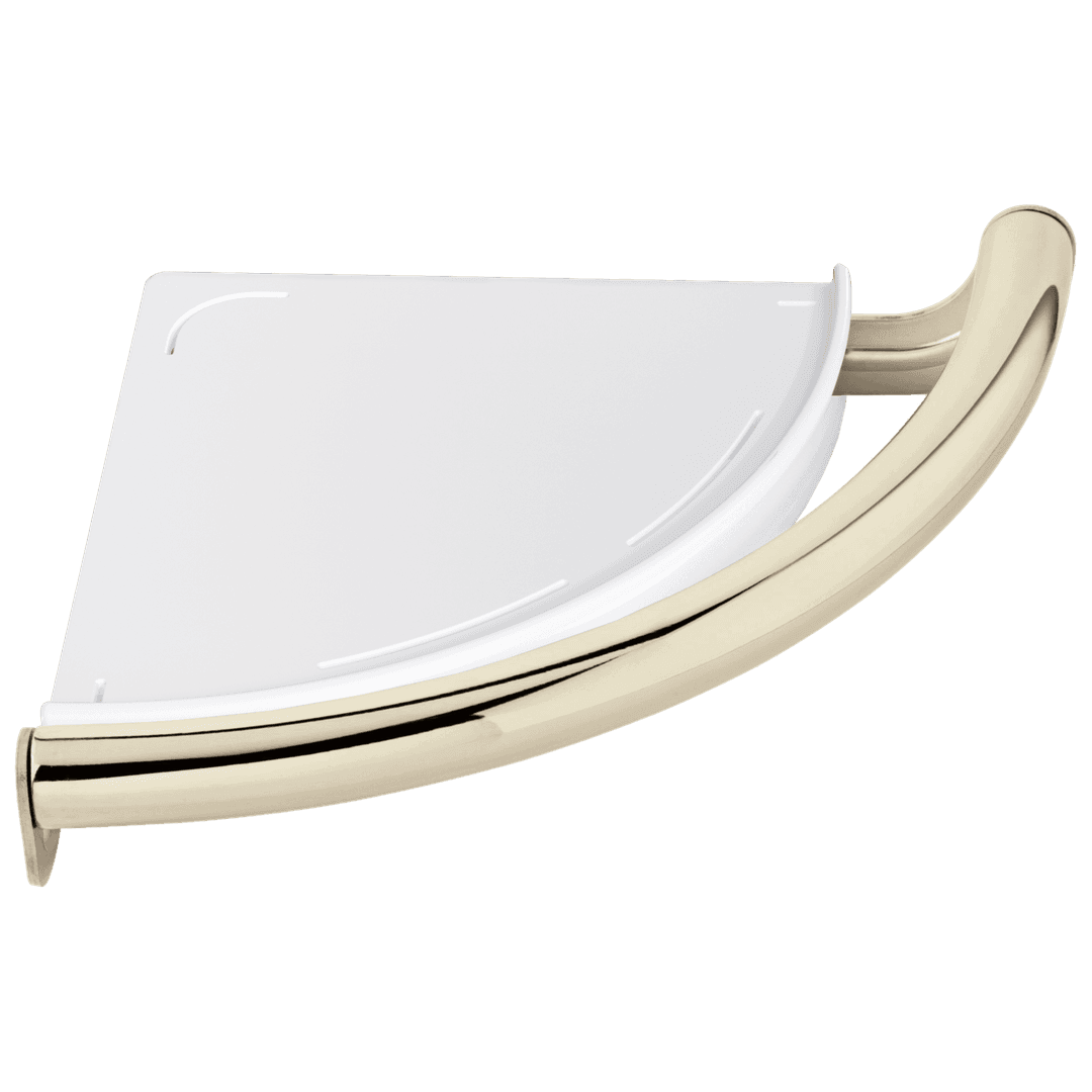 BathSafety Contemporary Corner Shelf with Assist Bar by Delta Faucet