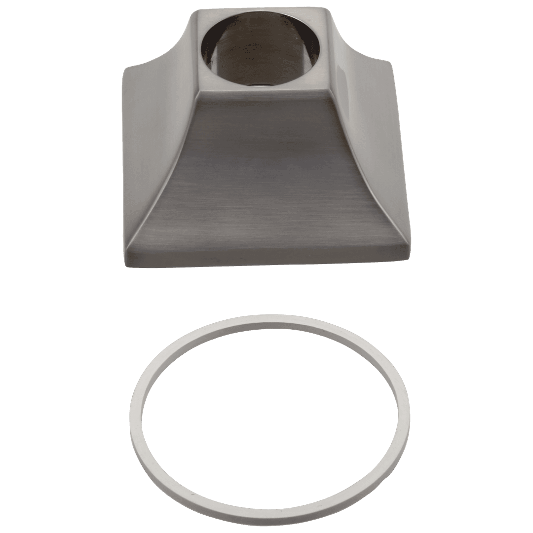 DrydenE Handle Base & Gasket - Roman Tub - Stainless by Delta Faucet