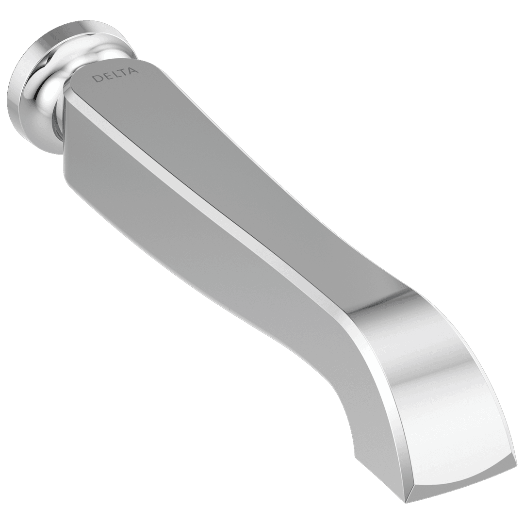 DorvalE Two Handle Wall Mount Tub Filler - Less Handles - Chrome by Delta Faucet