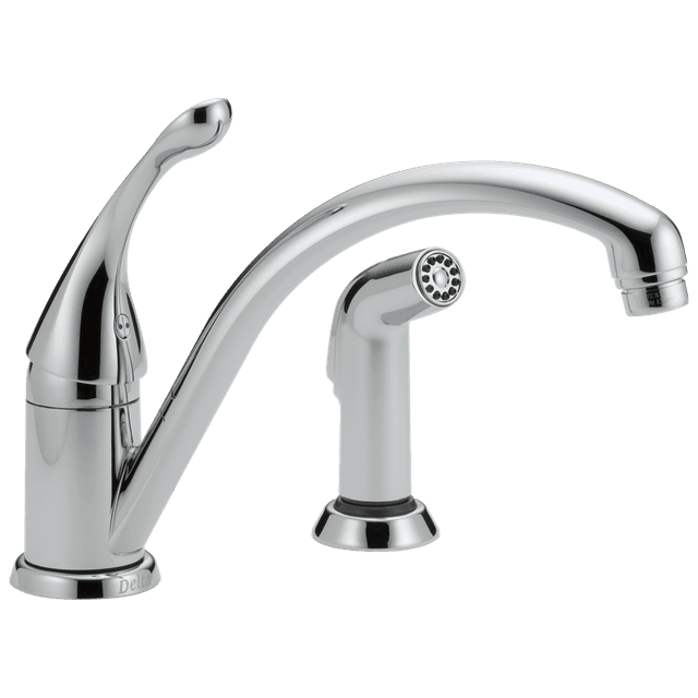 CollinsE Single Handle Kitchen Faucet with Spray