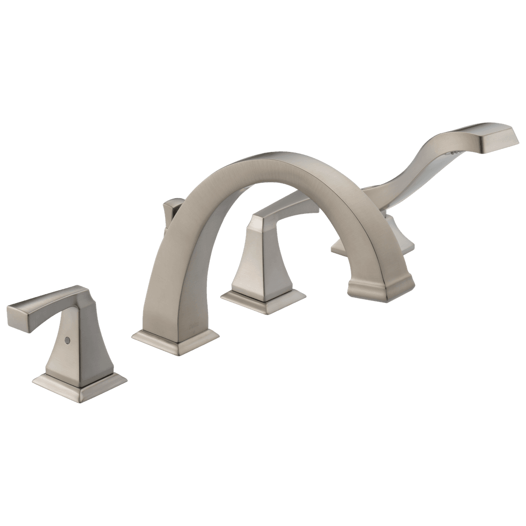 DrydenE Roman Tub with Hand Shower Trim - Stainless by Delta Faucet