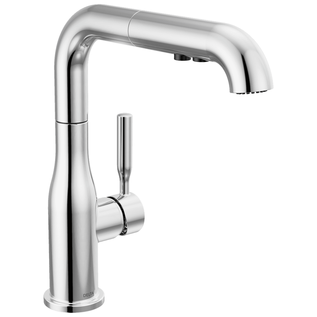 AlmariE Single Handle Pull-Out Kitchen Faucet by Delta Faucet