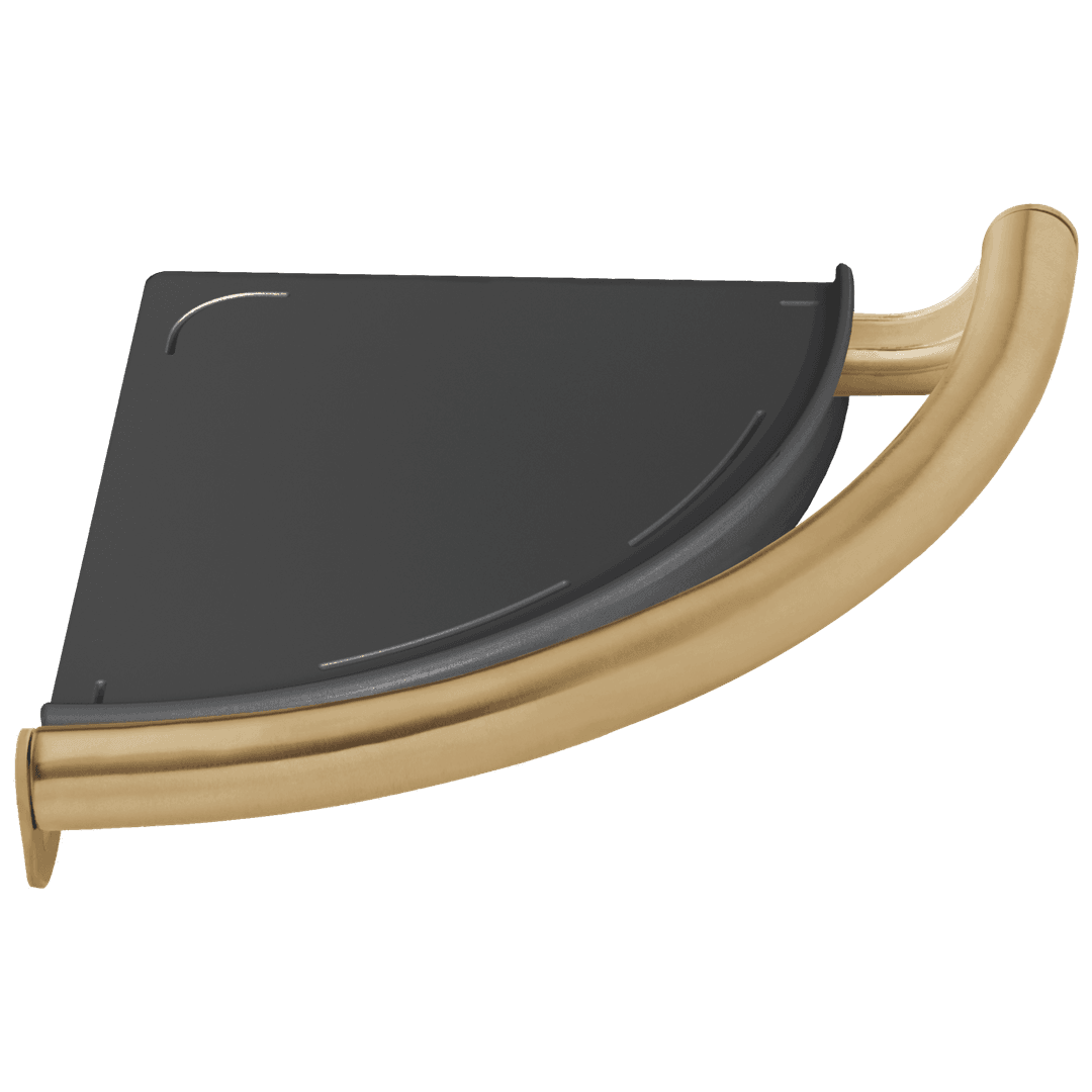 BathSafety Contemporary Corner Shelf with Assist Bar by Delta Faucet