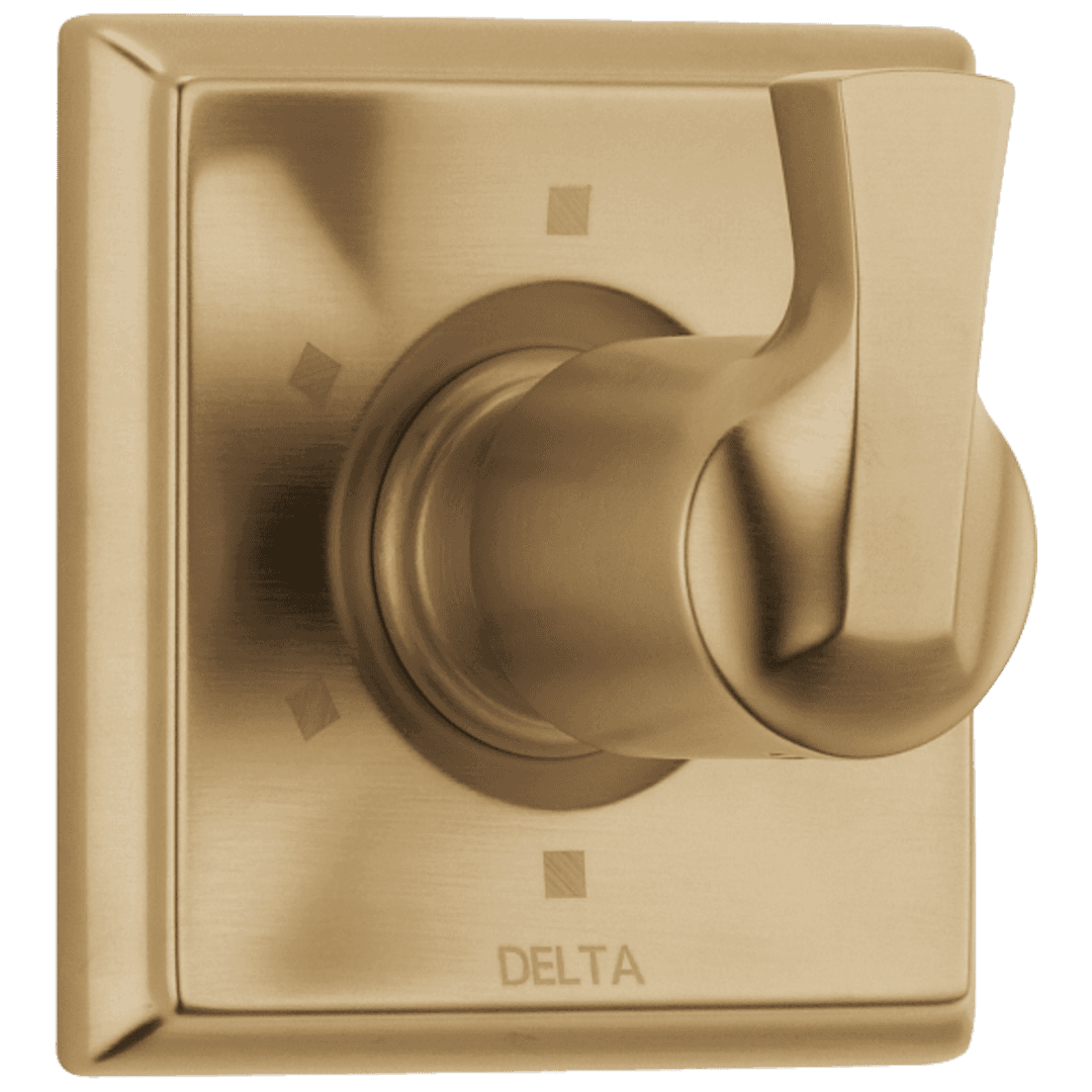 DrydenE 6-Setting 3-Port Diverter Trim - Champagne Bronze by Delta Faucet