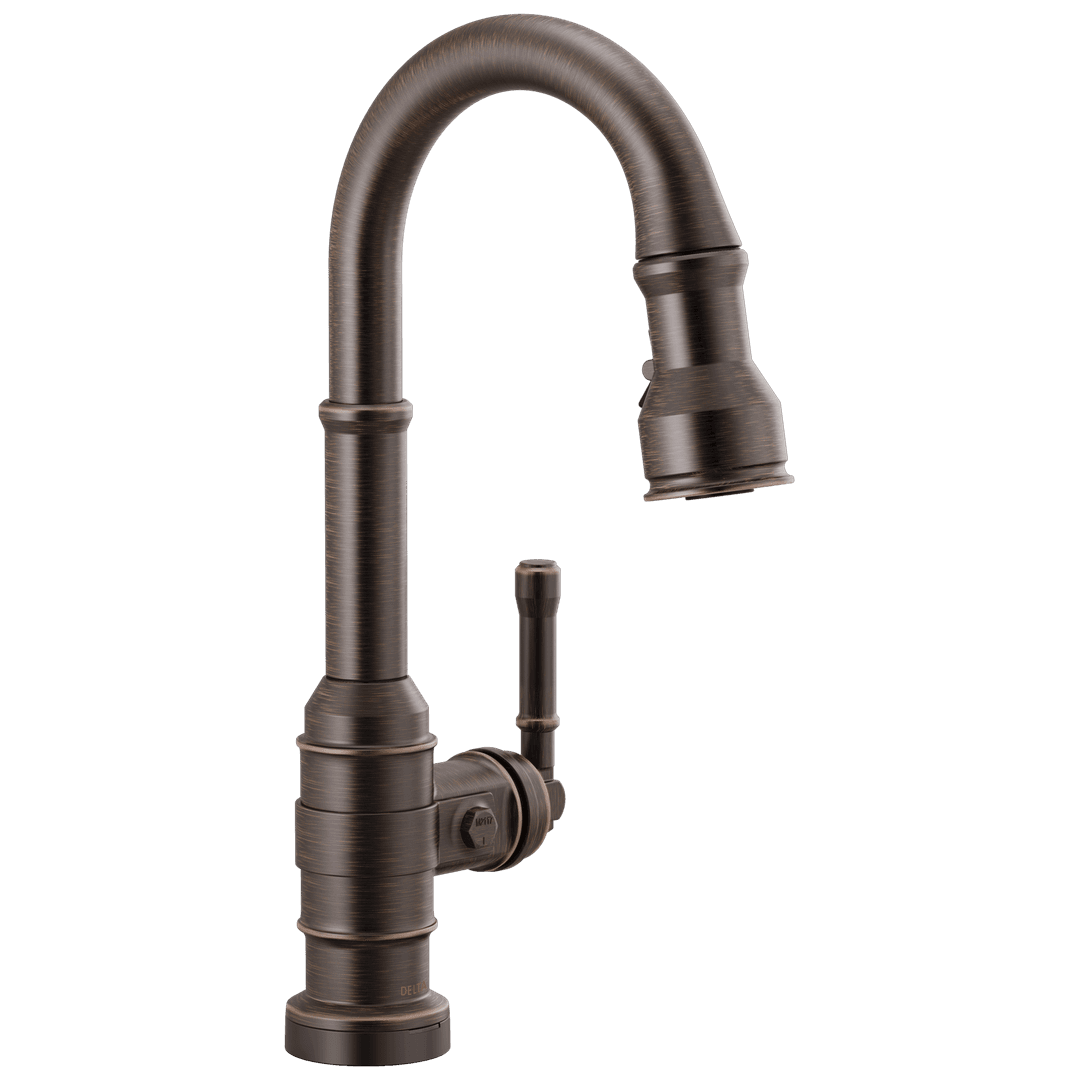 BroderickE Single Handle Pull-Down Bar/Prep Faucet with Touch2O Technology by Delta Faucet